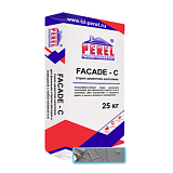 Шпатлевка цементная Perel FACADE-C, серая, 25 кг, PEREL
