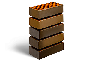 Кирпич лицевой керамический Магма Керамик пустотелый утолщенный "Флеш-обжиг" 1,4Нф