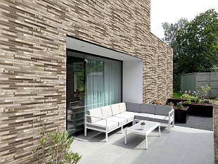 Фасадная плита фиброцементная Panda Digital Рок флеш