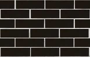 Клинкер фасадный чёрный глянцевый "Рейкьявик" 0,71NF гладкий ЛСР