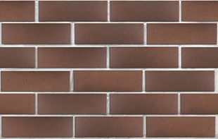 Клинкер фасадный темно-терракотовый флэшинг "Антверпен" 0,71NF винтаж ЛСР