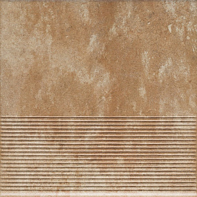 Фронтальная клинкерная ступень простая Paradyz Ilario Ochra, 300*300*11 мм Hit Ceramics