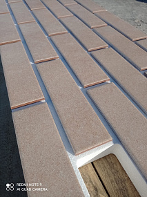 Термопанели с клинкерной плиткой Mattone Sabbia Brown HITCERAMICS