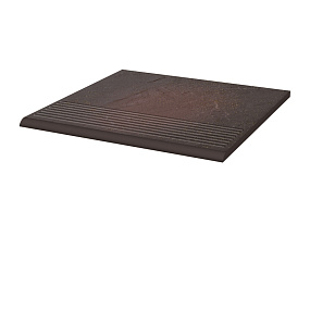 Фронтальная клинкерная ступень простая Paradyz Semir Rosa, 300*300*11 мм Hit Ceramics