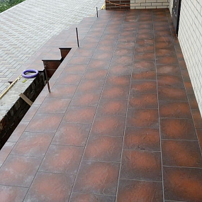Фронтальная клинкерная ступень простая Paradyz Semir Brown, 300*300*11 мм Hit Ceramics