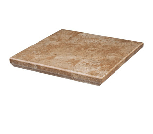 Угловая клинкерная ступень с капиносом Paradyz Ilario Ochra, 330*330*11 мм Hit Ceramics