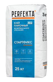 Клей плиточный без вертикального сползания Стартфикс C0 T, 25 кг PERFEKTA