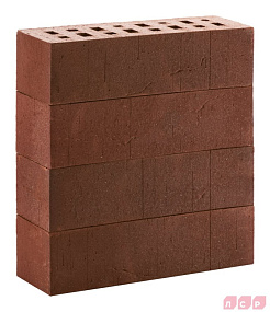 Клинкер фасадный темно-красный с бордовым песком "Порту" 0,71 NF винтаж ЛСР