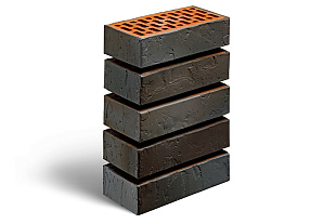 Кирпич лицевой керамический Магма Керамик пустотелый "Флеш Графит Сахара" 1Нф