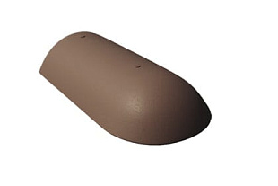 Таунус Начальная хребтовая черепица Темно-коричневый BRAAS