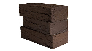 Клинкер пустотелый лицевой Коричневый Рустик Керма премиум клинкер