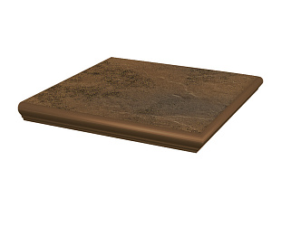 Угловая клинкерная ступень с капиносом Paradyz Semir Beige, 330*330*11 мм Hit Ceramics