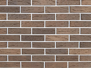 Клинкер пустотелый лицевой Коричневый Рустик Керма премиум клинкер