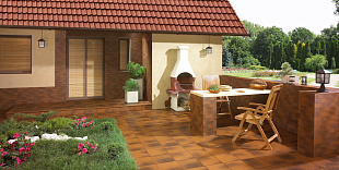 Клинкерная фасадная плитка Paradyz Semir Beige Hit Ceramics