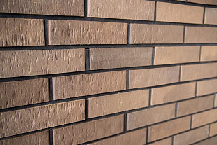 Клинкер пустотелый лицевой Коричневый Риф Керма премиум клинкер