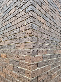 Клинкер пустотелый лицевой Коричневый Рустик Керма премиум клинкер