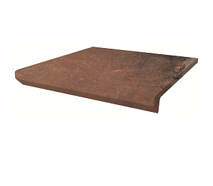 Фронтальная клинкерная ступень с капиносом Paradyz Scandiano Rosso, 330*299*11 мм Hit Ceramics