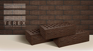 Кирпич облицовочный керамический TEREX Какао рустик